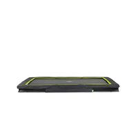 EXIT Toys Silhouette Ground Sports Trampoline de sport - 2,4 x 3,7 m - Trampoline creusé rectangulaire - pour les exercices de fitness - Avec système de sécurité des pieds - Grande puissance de saut -