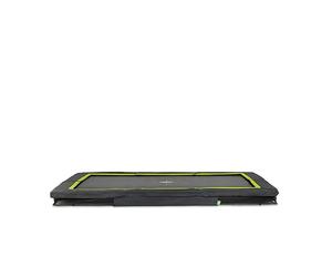 EXIT Toys Silhouette Ground Sports Trampoline de sport - 2,4 x 3,7 m - Trampoline creusé rectangulaire - pour les exercices de fitness - Avec système de sécurité des pieds - Grande puissance de saut -