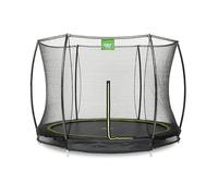 EXIT Toys Trampoline Enterré Silhouette - ø305cm - Trampoline Rond Extérieur pour Enfants - Avec Filet de Sécurité et Système de Protection des Pieds - Prix Compétitif - Bonne Puissance de Saut - Noir