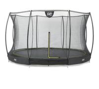 EXIT Trampoline Silhouette inground ø366cm avec filet de sécurité - noir