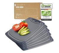 EXITOSO 6 Mini Planches Apero Sans BPA, Planchettes Individuelles Petit Déjeuner, Petite Planche Aperitif - Mini Planche Apero - Planche a Decouper Fromage Anti-dérapantes Lavable Lave Vaisselle