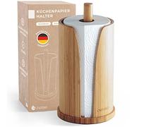 EXITOSO Porte-Rouleau de Cuisine en Bambou-Support de Rouleau de Cuisine-Porte-Serviettes de Cuisine-Support de Papier de Cuisine-Porte-Rouleau de Papier de Cuisine-Porte-Rouleau de Papier de Cuisine