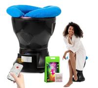 EXJIOTA Yoni Kit pour siège à vapeur, siège Yoni et herbes à la vapeur (20 vapeurs) et coussin en U, kit V Steam at Home pour femme, équilibre du pH, nettoyage, soins post-partum, soutien menstruel et