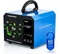 ExKeen Générateur d'ozone intelligent 60 000 mg/h, appareil numérique Ozone Purificateur d'air O3 avec minuterie de 120 minutes pour 300 ㎡, générateur d'ozone pour voiture, fumée, odeurs d'animaux
