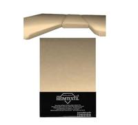 EXKLUSIV HEIMTEXTIL Drap-housse en jersey 3 pièces, 2 lits longitudinaux + 1 partie centrale, 100 % coton, certifié Öko-Tex - Qualité de marque, hauteur 20 cm, sable
