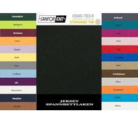 EXKLUSIV HEIMTEXTIL Drap-housse en jersey Noir 120 x 200 cm