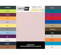 EXKLUSIV HEIMTEXTIL Drap-housse en jersey Rose 180-200 x 200 cm