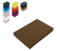 EXKLUSIV HEIMTEXTIL Drap-housse en microfibre - Avec élastique sur tout le pourtour - 100 % polyester - 130 g/m² - Hauteur : 30 cm - Certifié Öko-Tex - 180-200 x 200-220 cm + 40 cm - Marron chocolat