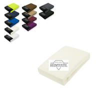 Exklusiv Heimtextil Drap-housse en tissu éponge avec élastique, blanc naturel, 90 x 200 cm