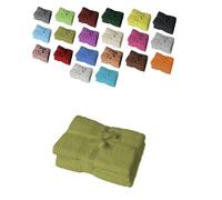 EXKLUSIV HEIMTEXTIL - Ensemble de serviettes avec nœud - Marque de serviettes de bain 2 pièces 100 x 150 cm - Kiwi