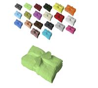 EXKLUSIV HEIMTEXTIL - Ensemble de serviettes de toilette avec nœud - Marque de coussins de sièges et de chaises longues de jardin, Coton, vert pomme, Badvorleger 1 Stück 50 x 80 cm