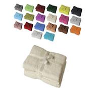 EXKLUSIV HEIMTEXTIL - Ensemble de serviettes de toilette avec nœud - Marque de coussins de sièges et de chaises longues de jardin, Tissu, Blanc naturel, Saunatuch 2er Set 80 x 200 cm