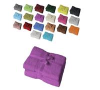 EXKLUSIV HEIMTEXTIL - Ensemble de serviettes de toilette avec nœud - Marque de coussins de sièges et de chaises longues de jardin, Toile, lilas, Badetuch 2er Set 100 x 150 cm