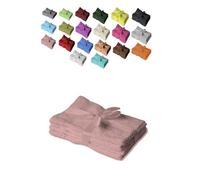 EXKLUSIV HEIMTEXTIL - Ensemble de serviettes de toilette avec nœud - Marque de serviettes d’invités 4 pièces 30 x 50 cm Rose