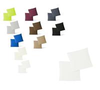 Exklusiv-heimtextil Lot de 2 housses de coussin en jersey avec fermeture éclair de qualité supérieure, Coton, Weiss, 80 x 80 cm