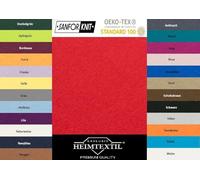 EXKLUSIV HEIMTEXTIL Marque - Drap-housse en jersey - 120 x 200 cm - 100 % coton - Certifié Öko-Tex - Qualité de marque - Hauteur de matelas jusqu'à 25 cm - Rouge