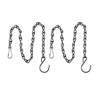 EXKURPOO Chaine de Panier Suspendu Chaînes de Suspension for Pots de Fleurs, paniers, mangeoires à Oiseaux, jardinières, lanternes, Ornements, suspensions for Plantes(Y5GA5AC403164-BK-50)