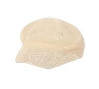 EXKURPOO Chapeau de Paille Béret for Femme, Chapeau de Soleil, Chapeau de Plage, de Voyage, léger et Respirant(Beige)
