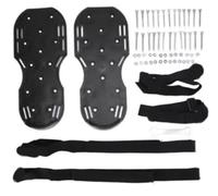 EXKURPOO Chaussures aérateur de Gazon Aérateur de pelouse, Chaussures de Jardin, Clous de pelouse, Sol Meuble, époxy autonivelant for Jardin, Cour, cultivateur d'herbe, Outil de Scarification(Black)