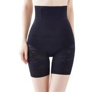 EXKURPOO Culotte Ventre Plat Femme Corset Bandage Taille Haute Amincissant Culotte Gainante Ventre Plat Post-Partum Shapewear Slip sous-Vêtements Body Shaper(Black,M)