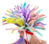 EXKURPOO Fil Chenille Tiges de Chenille colorées, Cure-Pipe, Tige en Peluche, Guirlande, bâton câblé, torsadé, Bande Cheveux, Bricolage, Artisanat Fait Main, Jouet éducatif(Macaron,100PCS)