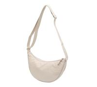 EXKURPOO Sac à Bandoulière Sac à bandoulière simple et rembourré en nylon for femme, couleur unie, idéal for les voyages ou les messages(Classic beige)