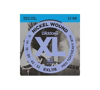 D'Addario Cordes guitare électrique EXL116-3D Nickel Wound Médium/Heavy 11-52 Pack de 3