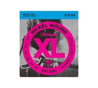 D'Addario Cordes pour guitare électrique EXL120+ Nickel Wound Super Light Plus 9.5-44