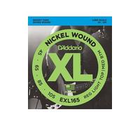 D'Addario Cordes pour basse EXL165 – Custom Light 45-105, échelle longue, nickel