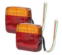 EXLECO 2 X Feux de Remorque LED 12V Feu Arriere Remorque Étanche Feux Arriere Remorque de Lumière Feux Arrière 26 LED Éclairage Remorque LED avec ECE E-Mark LED Feux Remorque pour Camion Tracteur