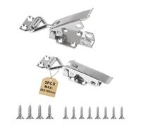 EXLECO 2Pcs Loquet à Bascule Pince Acier Inox Max.28x105mm, Sauterelle de Serrage Réglables 36mm, Fermeture a Levier Capacité de Rétention 3KN Fermoir a Levier Sauterelles de Menuisier pour Armoire