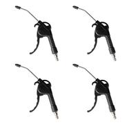 EXLECO 4 X Soufflette Air Comprimé Compresseur Soufflette Compresseur 95mm Pistolet Air Comprimé Corps Plastique Pistolet Compresseur Air avec Raccord 1/4" Accessoire Compresseur D'air Max. 8 Bar Noir