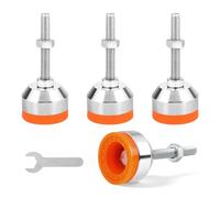 EXLECO 4pcs Niveleurs de Pieds Robustes M8 × 50mm Ø40mm Pieds Réglables en Acier Carbone Pied de Nivellement Pied D'appareil Réglable Sous Charge Patins Nivellement pour Meubles Établi Machine Armoire