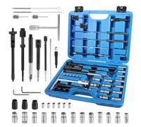 EXLECO Kit de nettoyage pour injecteur de 35 pièces avec 13 fraises, fraise à injecteur de 19 mm