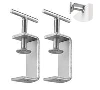 EXLECO Lot de 2 pinces en C de 15 à 60 mm en acier inoxydable - Pinces à vis réglables - Ouvertures de mâchoire - Pince de fixation - Pince de fixation pour le travail du bois, le soudage, la