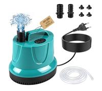 EXLECO Pompe Aquarium Immergée 45W 2500L/H, Mini Pompe a Eau Vide Cave, pour Eaux Chargées, Bassin Exterieur, Piscine, Relevage - Vert