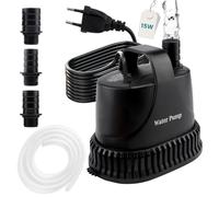 EXLECO Pompe pour Aquarium 800L/H 15W Pompe Submersible de Pompage 230V mini Pompe à Eau Pompe à Filtre Pompe à Fontaine Exterieur pompe Bassin Très Silencieuse, Pompe Vide Cave avec câble de 2M