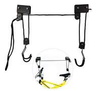 EXLECO Support velo Plafond Max.57 kg Ascenseur de Vélo Universel avec Crochet et Range à Corde Adapté aux Vélos et Yacht