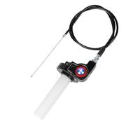EXLECO Tirage Rapide 50cc-200cc de 22mm, avec Câble 1,2m | Poignée d'Accélérateur Moto, Poignet Accelerateur Moto, Poignée de Gaz Rapide pour Quad ATV Dirt Pit Bike Scooter, Noir