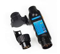 EXLECO Trailer Plug Socket 12V 7-13Pin Car Wiring Circuit Light Test Tool Electrics Diagnostic Tools