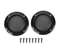 Exliy Couvercle de Haut-Parleur de 2 Pouces, Couvercle de Protection de Haut-Parleur pour Petits Haut-parleurs et Haut-parleurs de Voiture, Couvercle de Cercle décoratif pour Haut-parleurs(Noir)