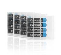 Exmate 16 Piles Batterie AAA Rechargeable,Piles AAA Rechargeables 1000 mAh NI-MH 1200 Cycles(avec 4 boîte de Rangement)