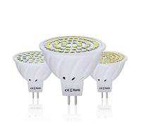 EXMOCIS 4 pièces 4W 6W 8W lampe à LED MR16 AC/DC 12V 24V ampoule LED gu5.3 mr 16 projecteur LED 220V 2835SMD éclairage LED blanc/blanc chaud,Blanc chaud AC DC 10V à 30V,8W 72LED
