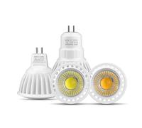 EXMOCIS 4PCS MR16 LED 12V AC/DC 12V Spot Ampoule GU 5.3 MR16 Dimmable Lampe GU5.3 COB 110V 220V 3W 5W 7W Spot AC 85V-265V Aluminium,blanc gradable,7W MR16 12V