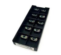 EXN03R disque de fraise à alimentation rapide, Installation grande profondeur coupe, lame, utilisation Double face Plaquettes de Carbure CNC(10pcsLNMU0303 KT7030)