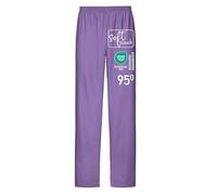 EXNER Pantalon médical à enfiler pour homme et femme, unisexe, en médecine, soins infirmiers, soins aux personnes âgées, spa, Wellnes, blanc, gris, bleu, vert, rouge, rose, violet, orange, beige,