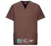EXNER Tunique à enfiler unisexe, disponible en 16 couleurs, Caramel, 8XL grande taille