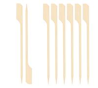 EXNIMA, Lot 50 ou 100 Pièces, Brochettes en Bambou pour Barbecue, Piques, Brochettes Fingerfood en Bambou, Bâtons pour Grillade, Fêtes, Cocktail, Fruit, pour L'artisanat, Tailles 12,15,20 ou 25cm.