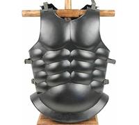 EXNOT Cuirasse de cuirasse médiévale mus mus romaine de guerrier en cuir noir accessoire de costume cosplay