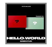 EXO BAEKHYUN Hello, World 4th Mini Album Standard Random Version CD+2p Folded Poster on Pack+80p PhotoBook+1p PostCard+1p Message Card+2p PhotoCard+1ea Sticker+1p Profile+Tracking Sealed HELLO WORLD